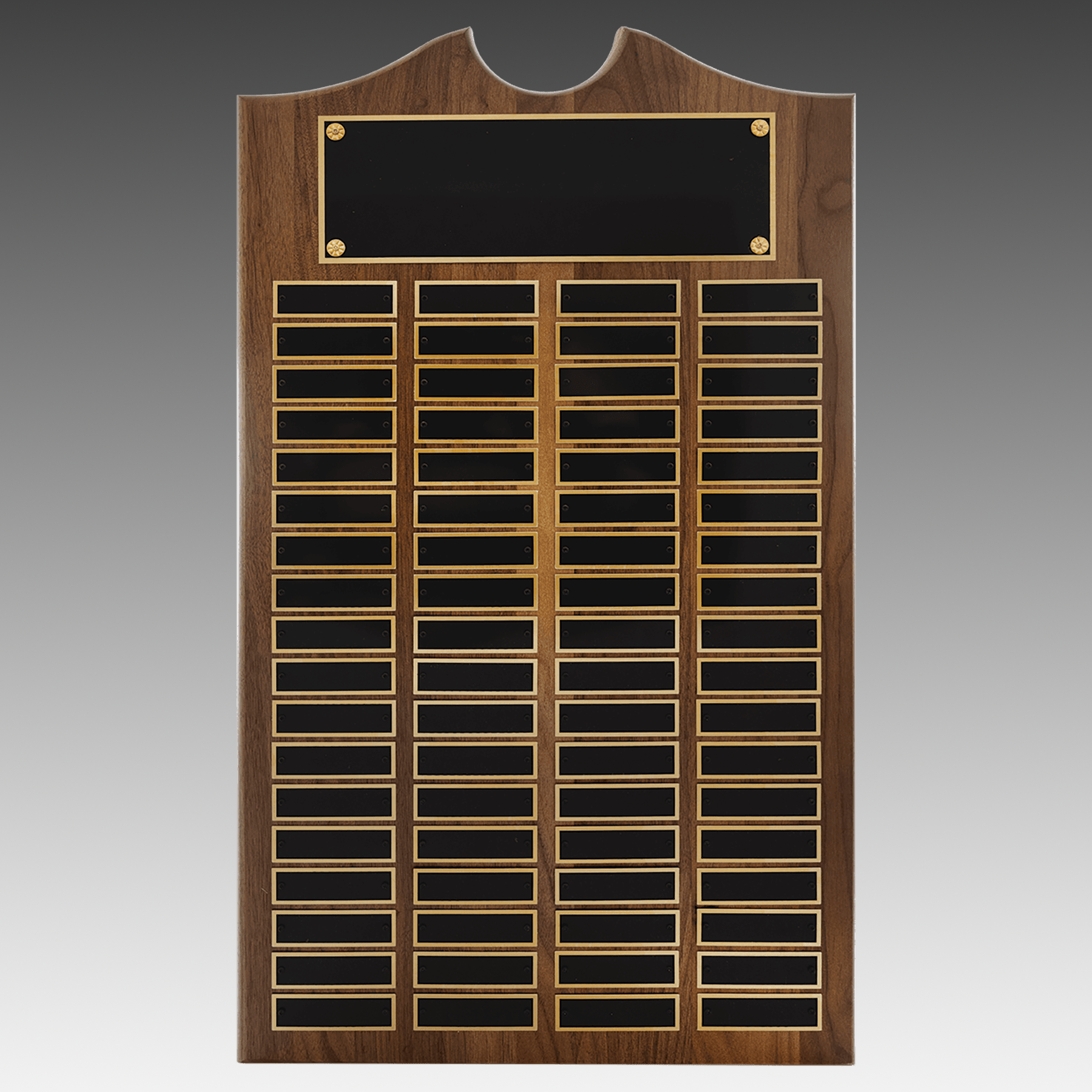 American Walnut Decorative Top Perpetual Plaque - Black - PP12