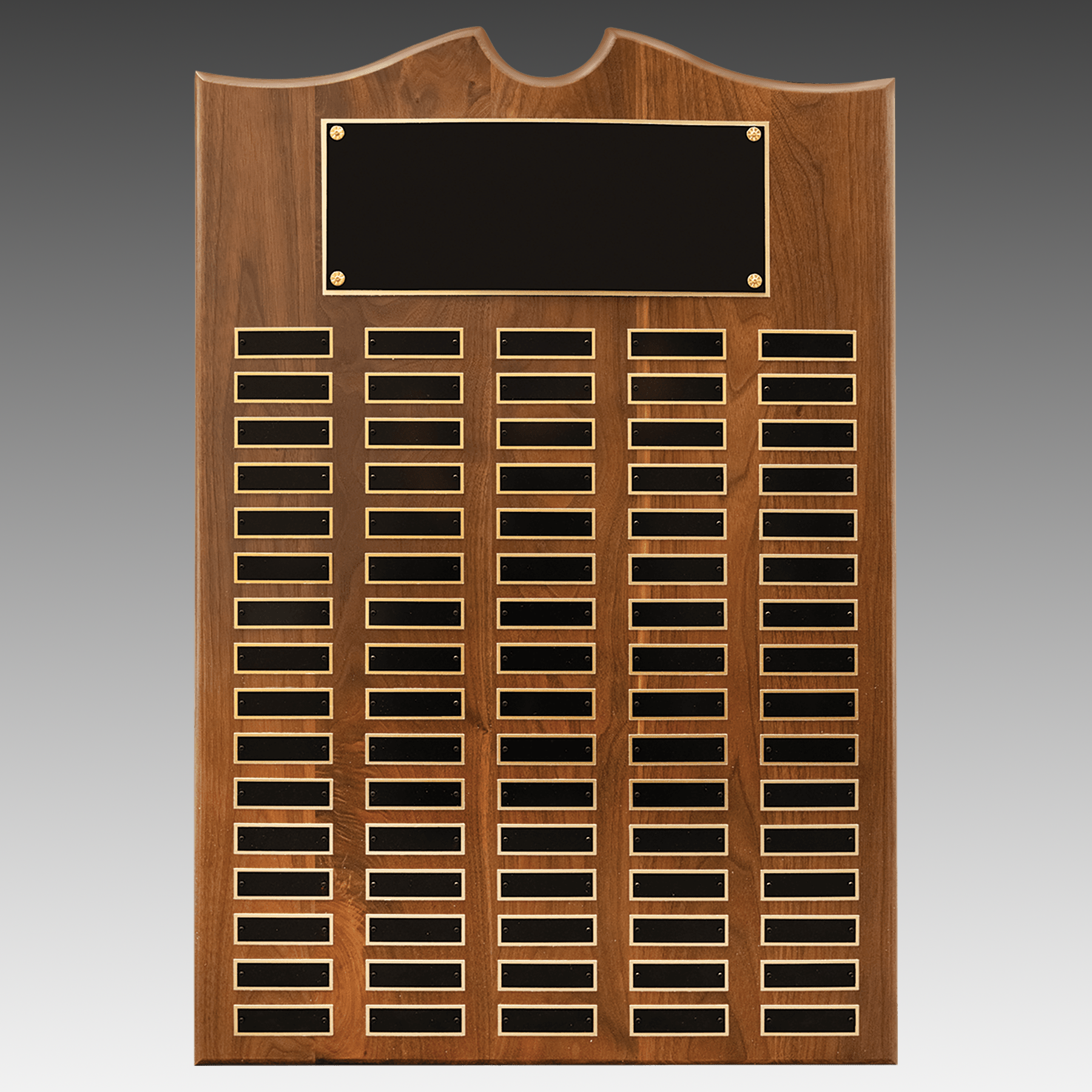 American Walnut Decorative Top Perpetual Plaque - Black - PP12