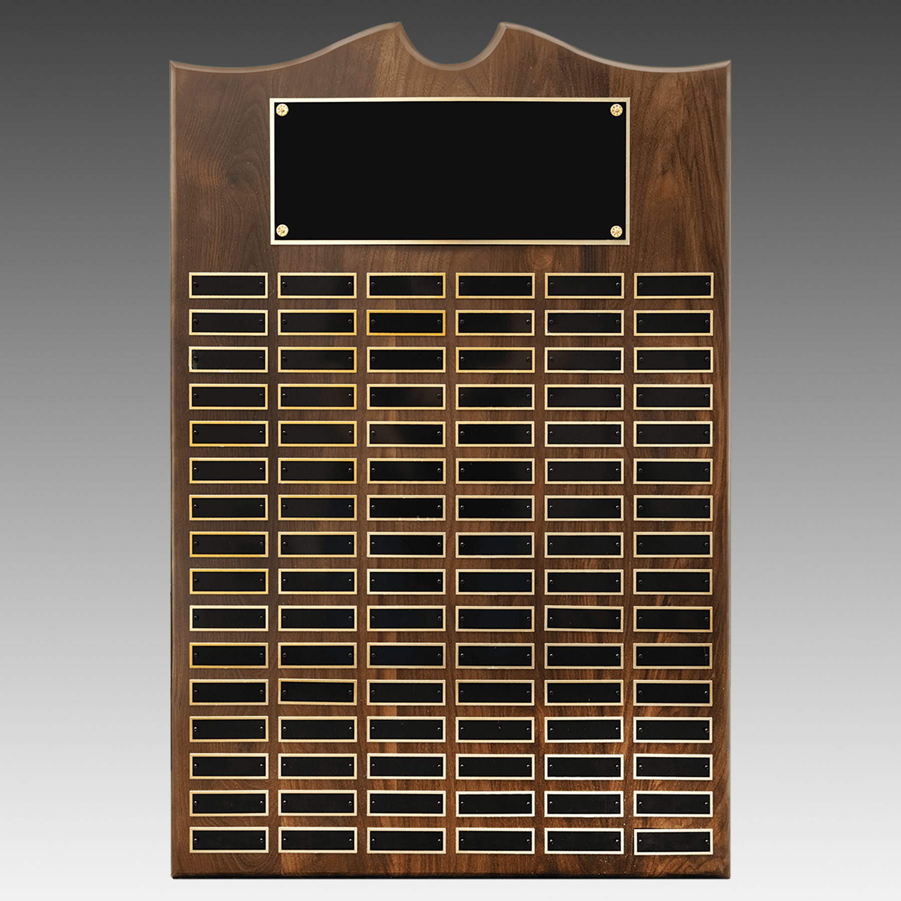 American Walnut Decorative Top Perpetual Plaque - Black - PP12