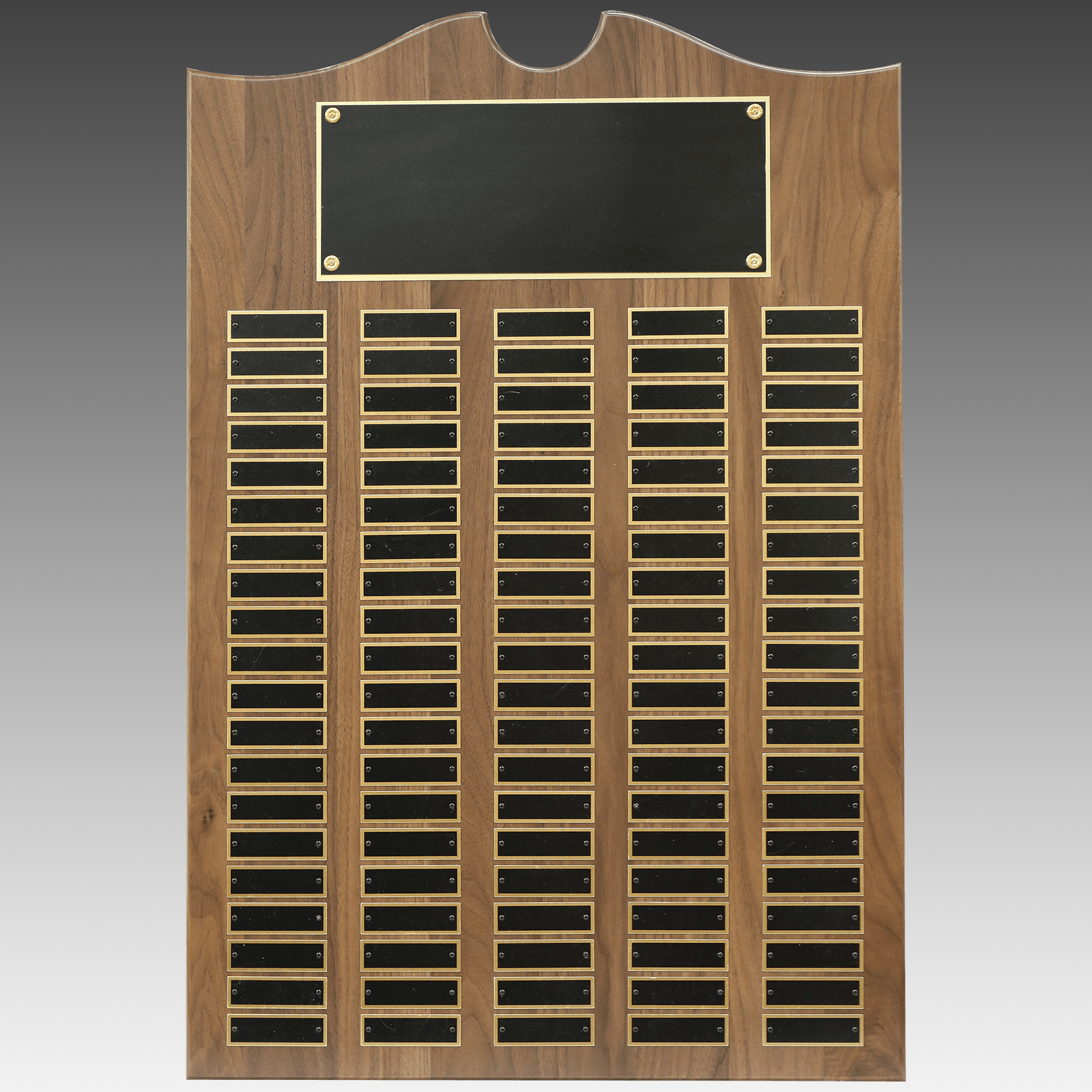 American Walnut Decorative Top Perpetual Plaque - Black - PP12