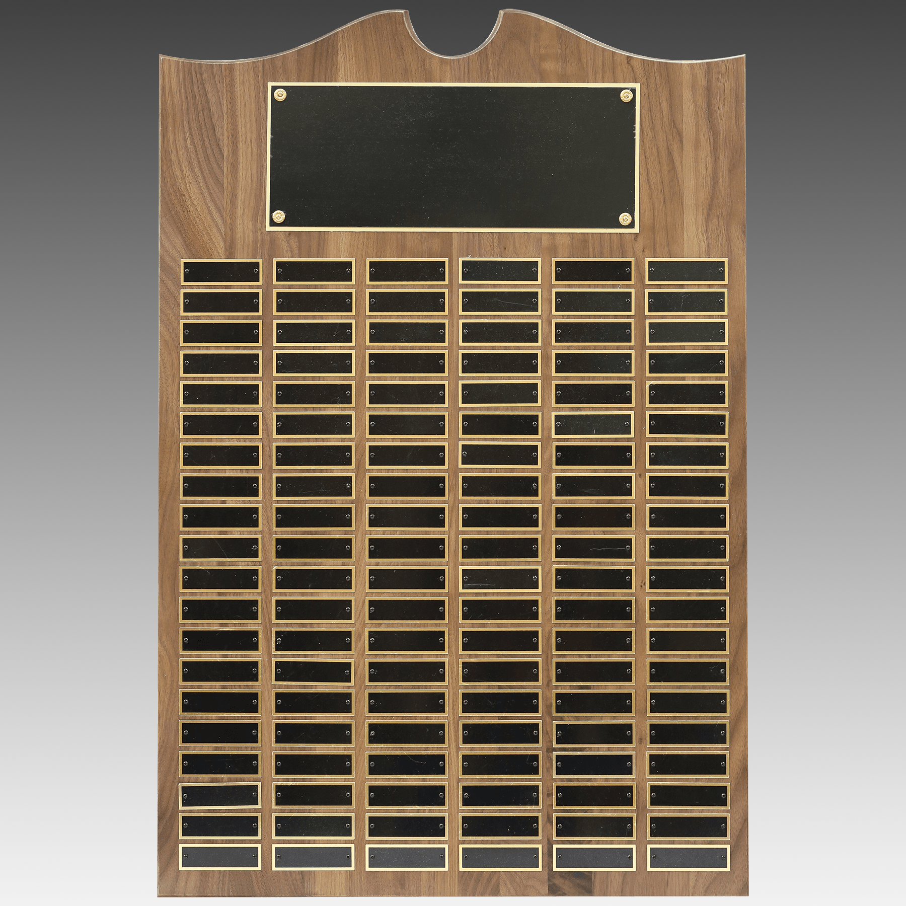 American Walnut Decorative Top Perpetual Plaque - Black - PP12