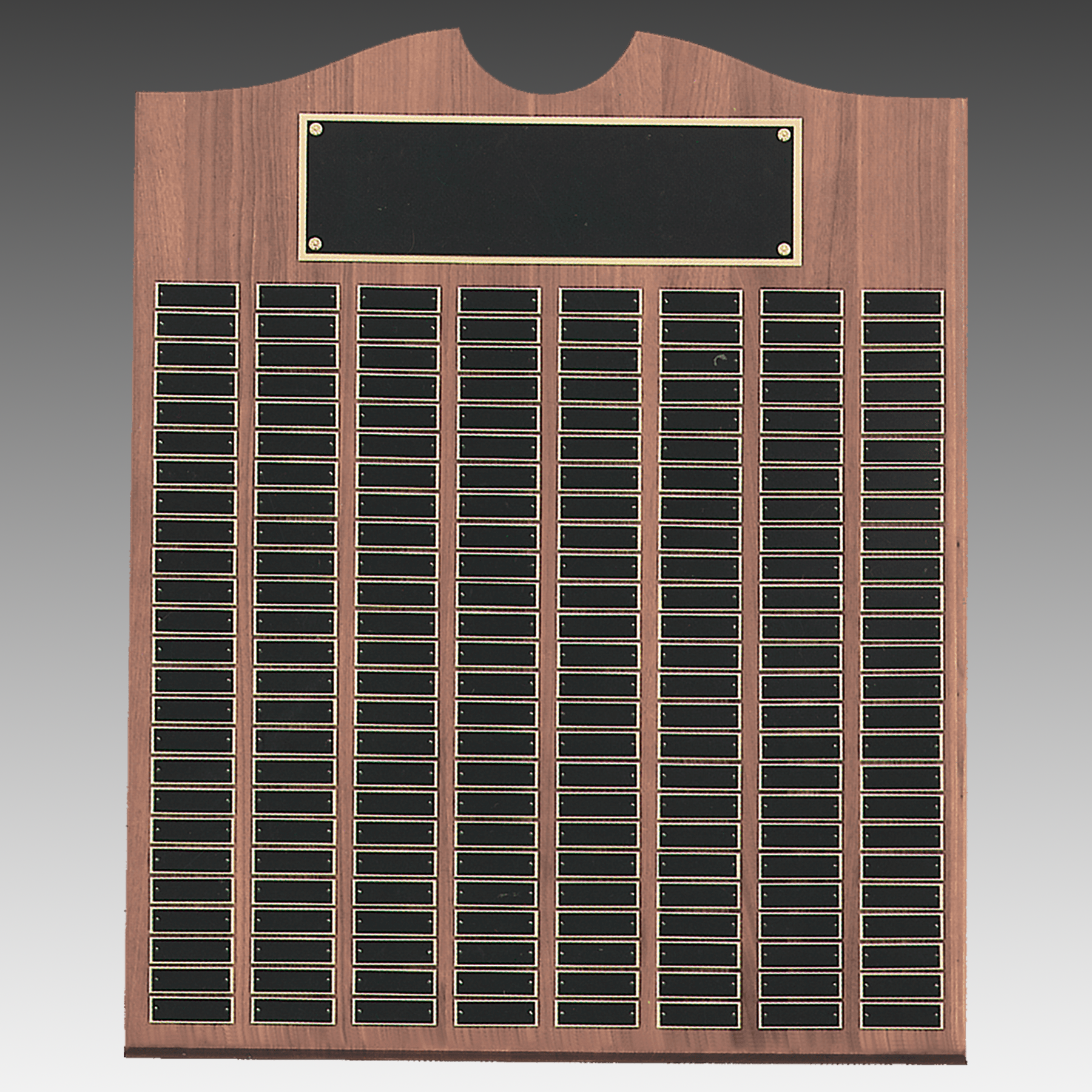 American Walnut Decorative Top Perpetual Plaque - Black - PP12