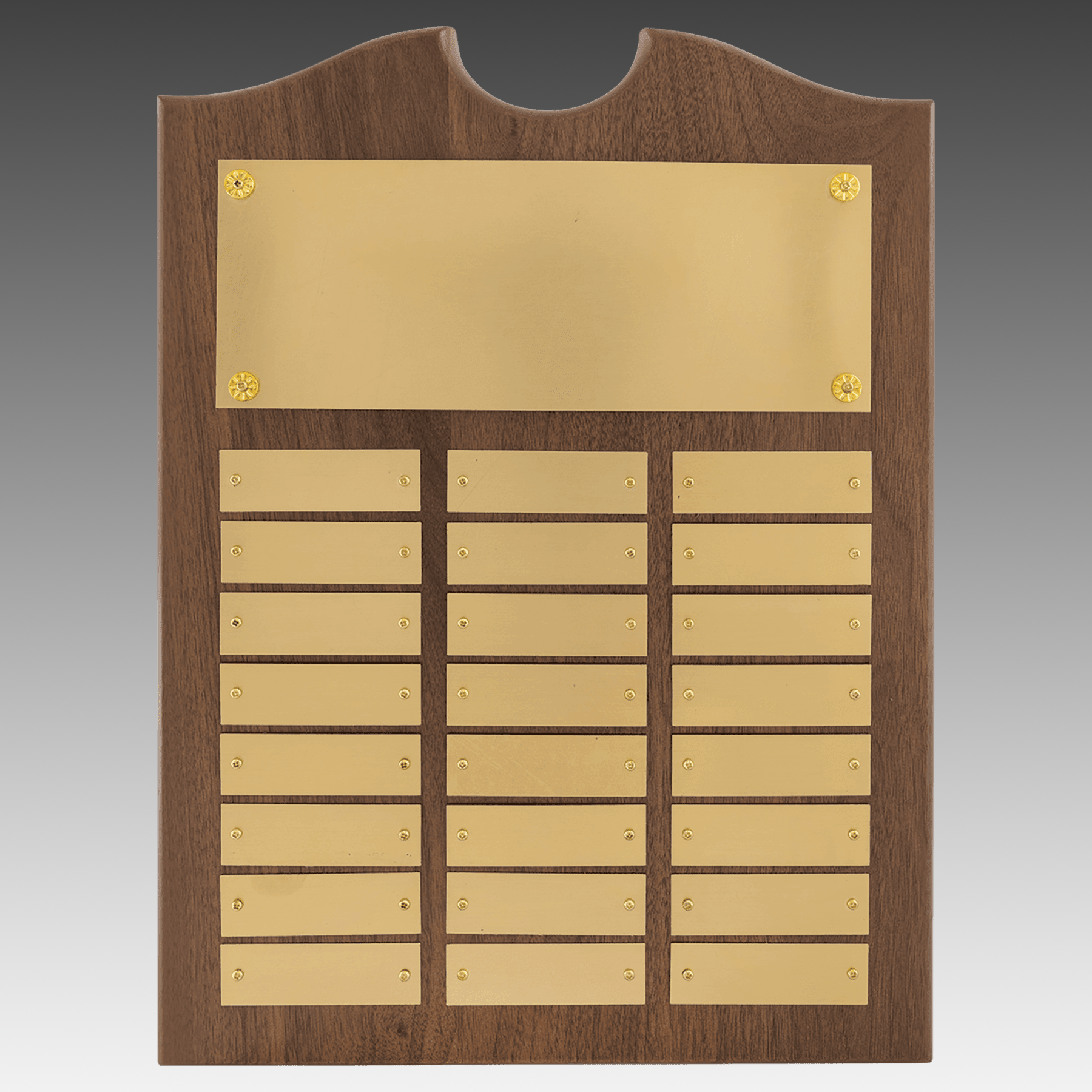 American Walnut Decorative Top Perpetual Plaque - Gold - PP13
