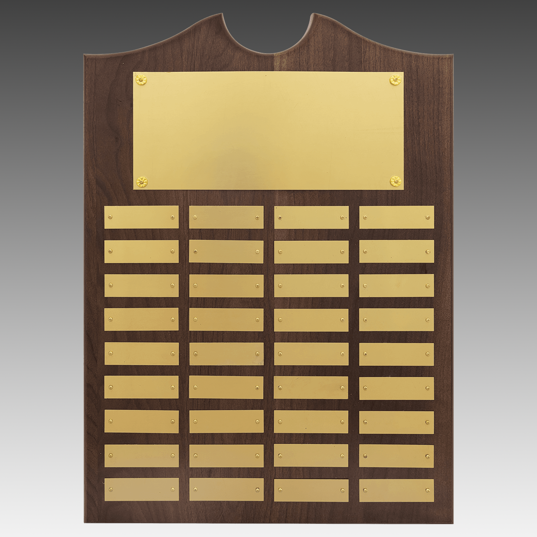 American Walnut Decorative Top Perpetual Plaque - Gold - PP13