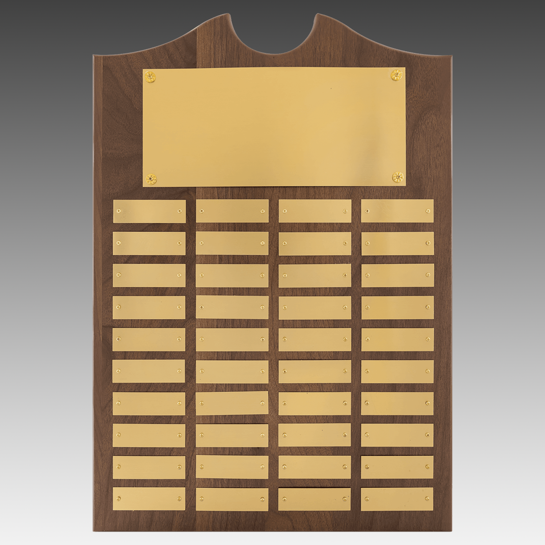 American Walnut Decorative Top Perpetual Plaque - Gold - PP13