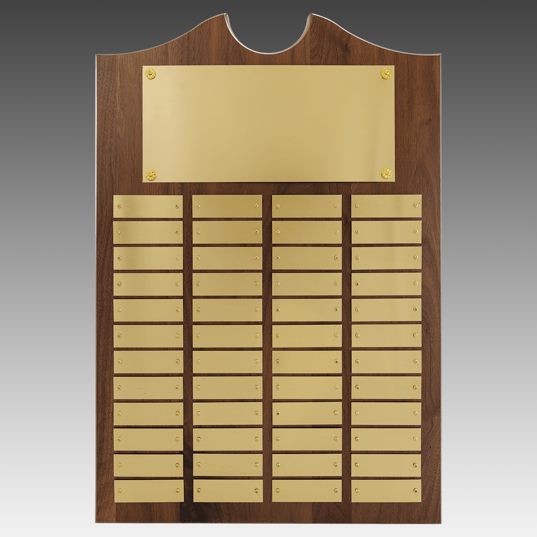 American Walnut Decorative Top Perpetual Plaque - Gold - PP13