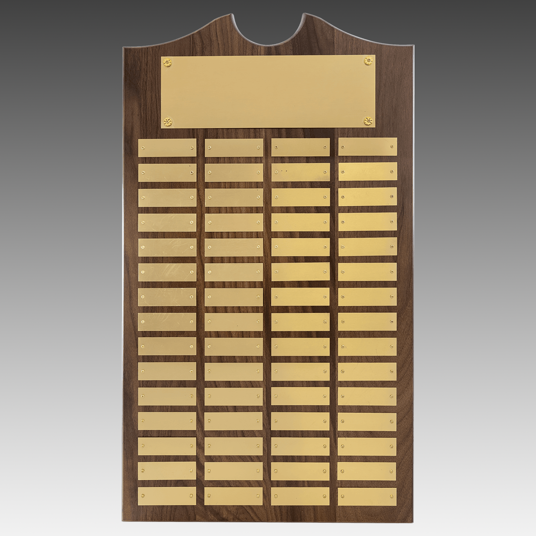 American Walnut Decorative Top Perpetual Plaque - Gold - PP13