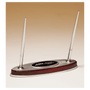 Rosewood Piano Finish Pen Set with Silver Aluminum Accents