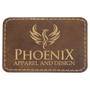 3" x 2" Rectangle Rustic/Gold Leatherette Patch w/Adhesive