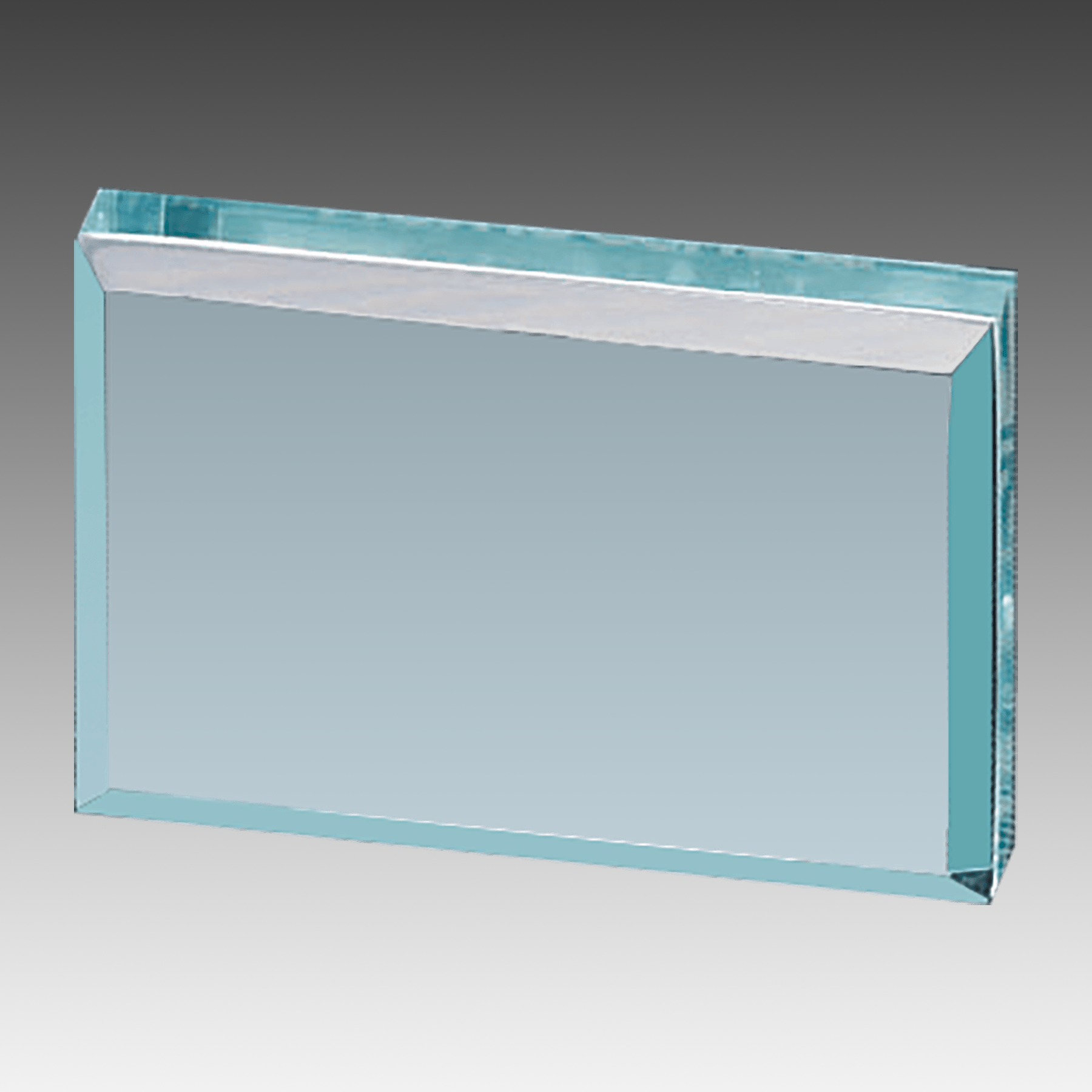 2.5" x 4" Jade Rectangular Acrylic Paperweight