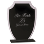 6.5" Black Shield Reflection Glass Award