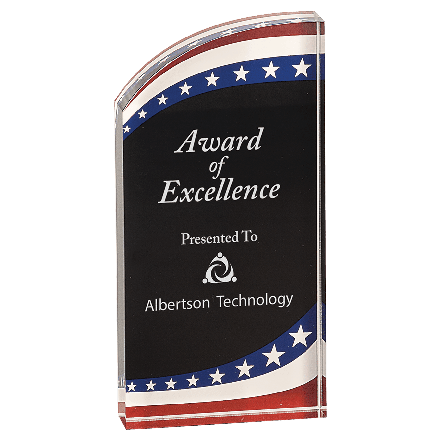 Stars & Stripes Rounded Acrylic - AST52