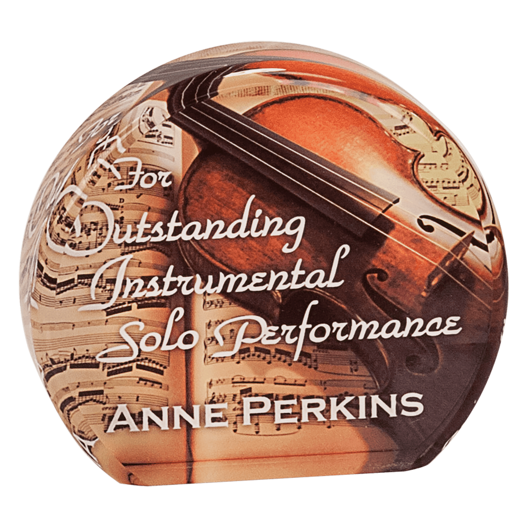 4" x 3.5" Round Sublicrylic