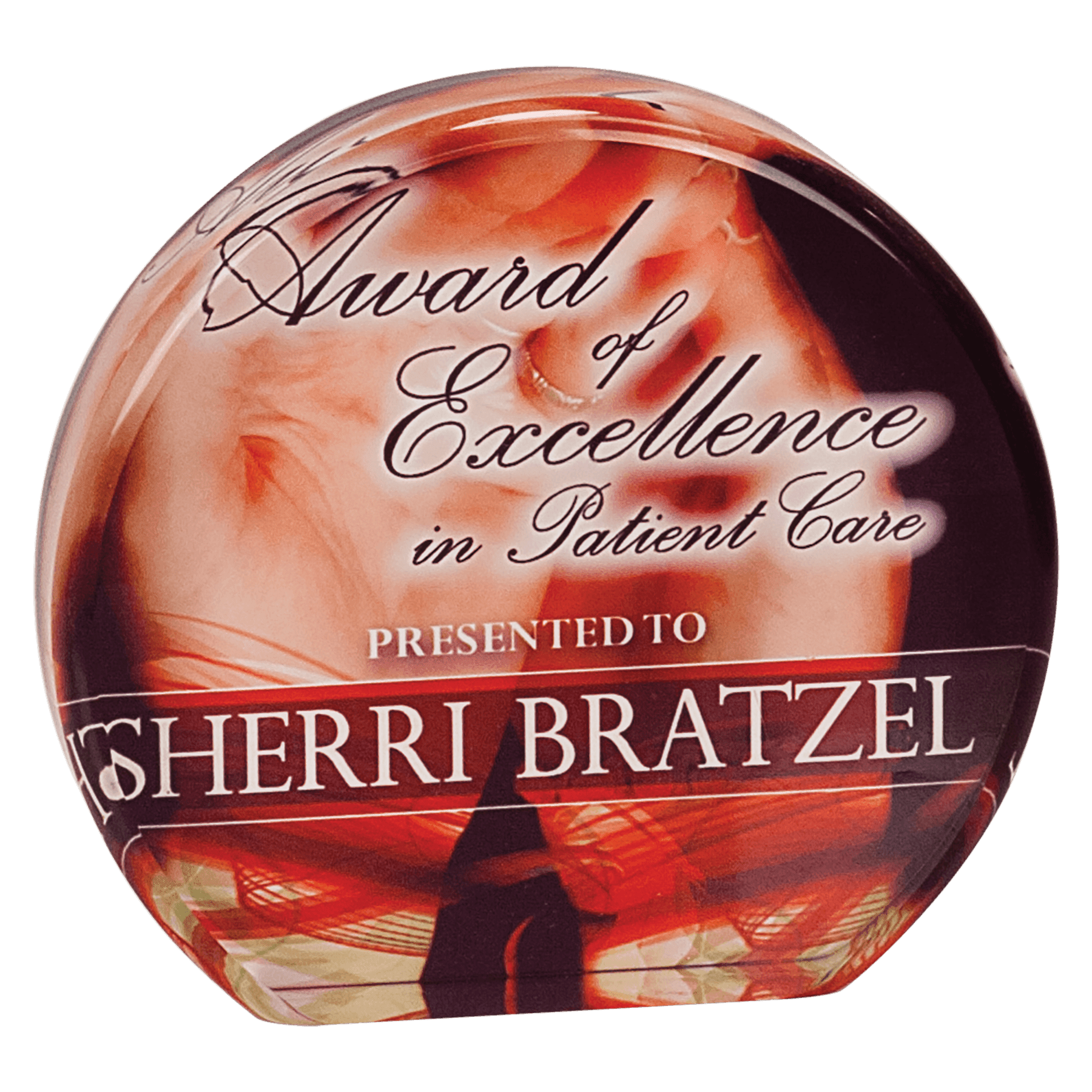 5" x 4.5" Round Sublicrylic