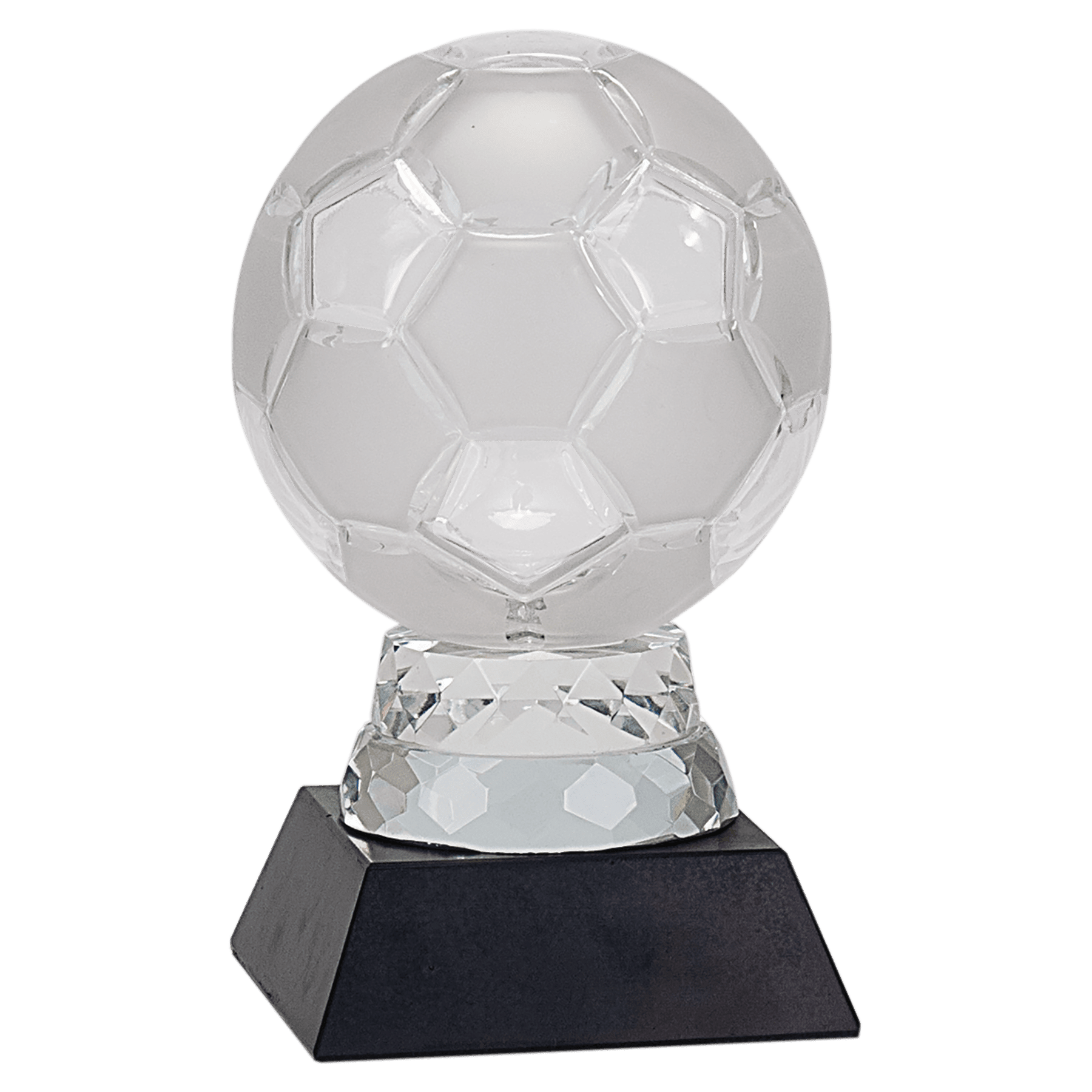 6.25" Glass Soccer Ball with Marble Base