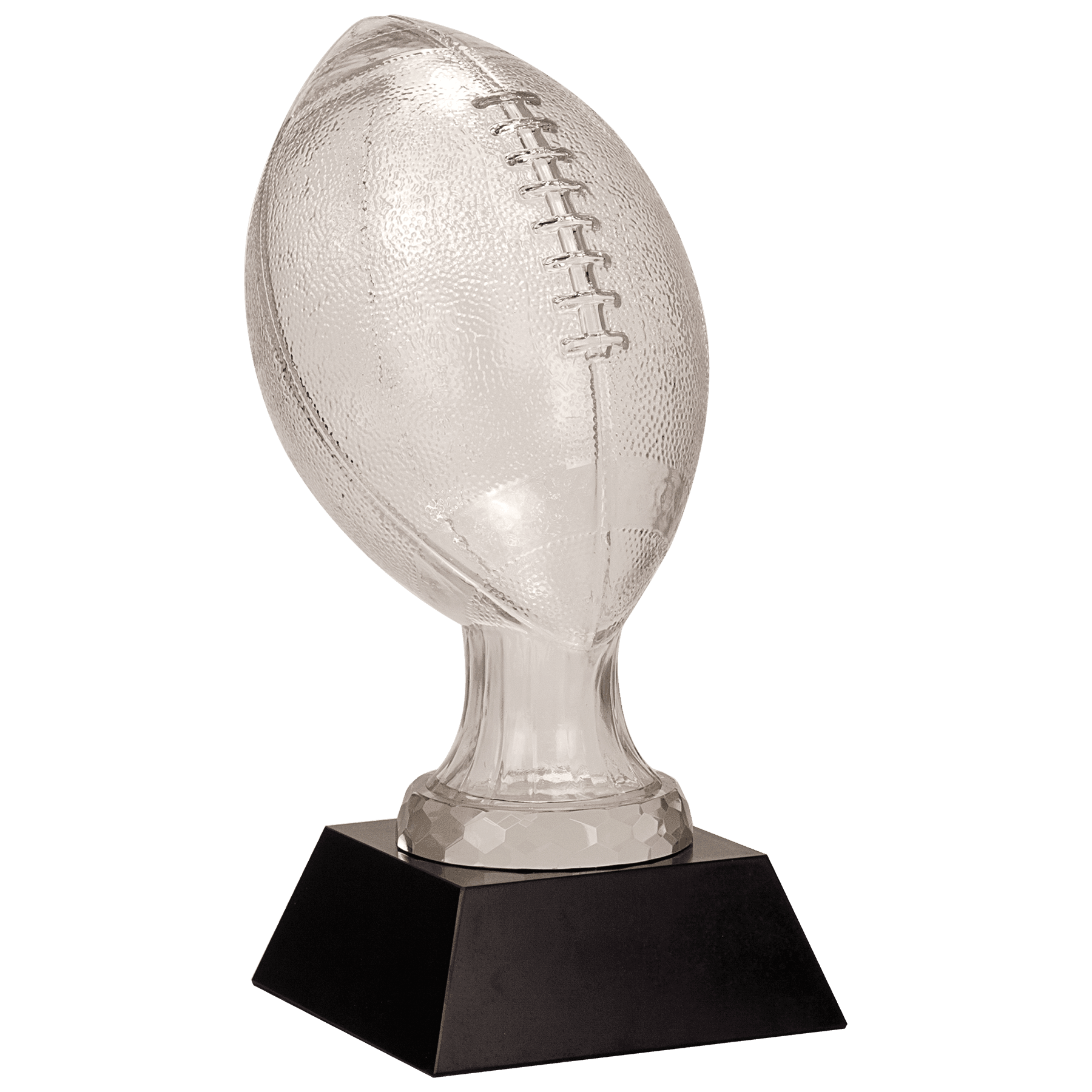 Glass Football with Marble Base - FBLL09