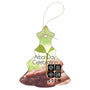 3.25" White Sublimatable Christmas Tree Ceramic Ornament