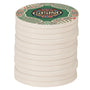 1.5" White Sublimatable Poker Chip with White Edge