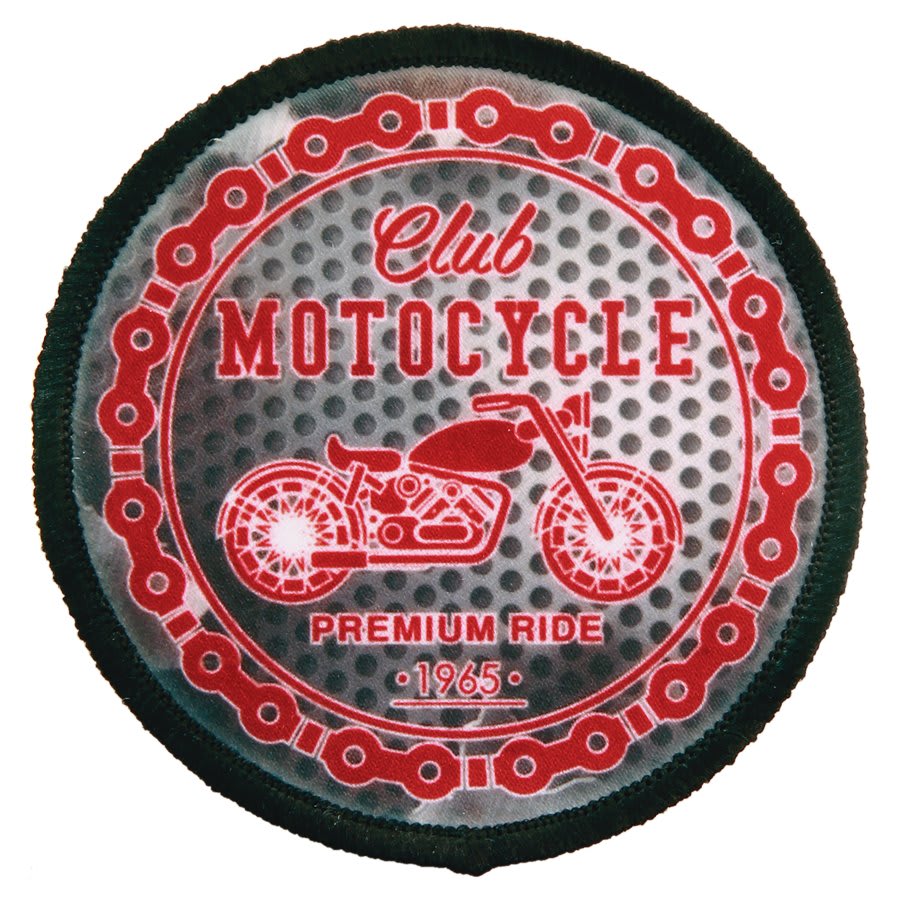 2.5" Round Sublimatable Patch with Adhesive & Black Border