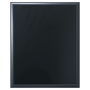 5" x 7" Solid Black Finish Plaque