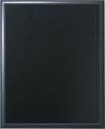 7" x 9" Solid Black Finish Plaque