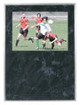 Black Marble Finish Slide-In Frame Plaque w/7" x 5" Window