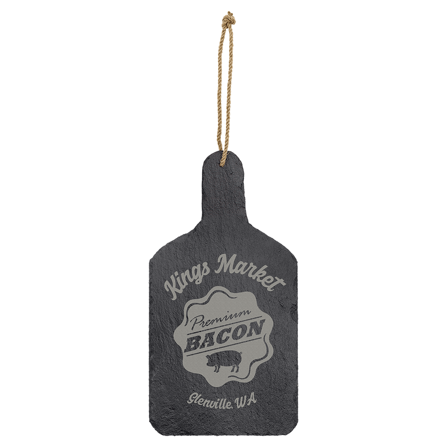 13.5" x 7" Rectangle Slate Cutting Board with Hanger String