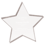 5" x 5" Clear Star Acrylic Paperweight
