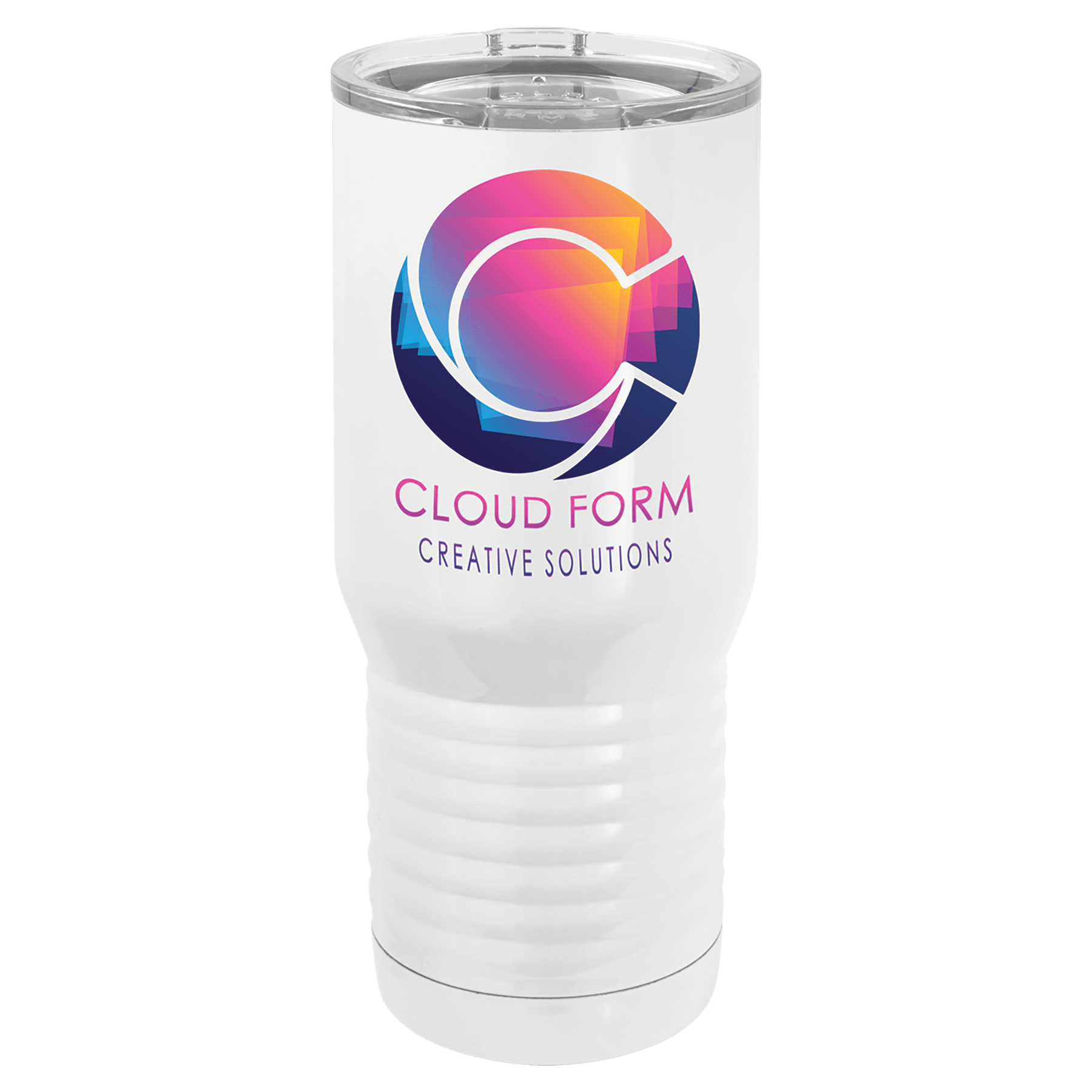 Polar Camel 20 oz. Tall White Vacuum Insulated Tumbler