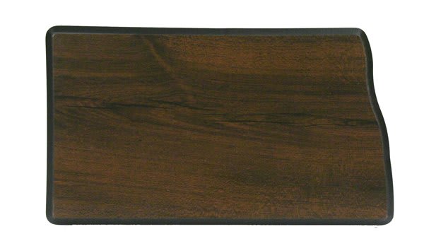 8" x 12" Walnut Finish Black Edge North Dakota State Plaque