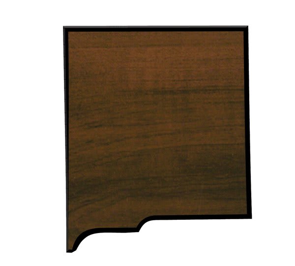 7" x 7.75" Walnut Finish Black Edge New Mexico State Plaque