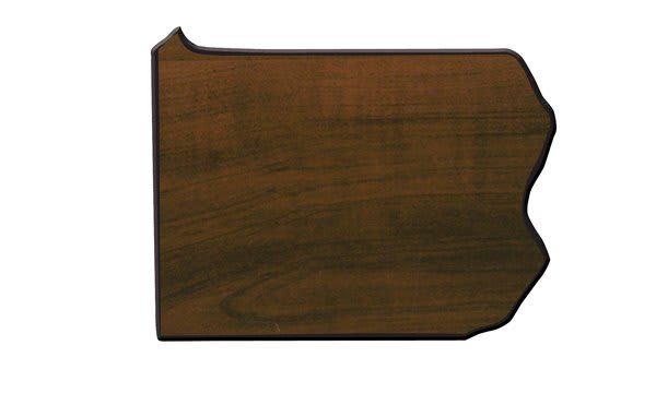 Walnut Finish Black Edge Pennsylvania State Plaque
