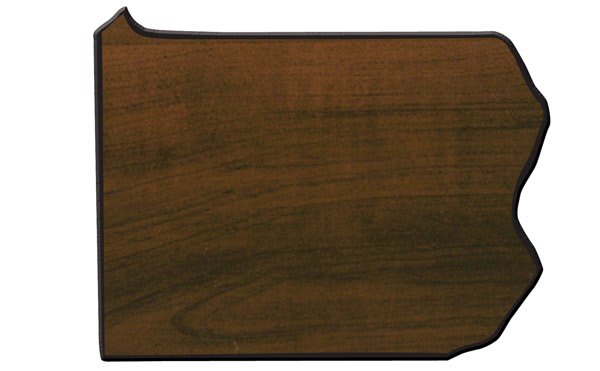 11" x 14" Walnut Finish Black Edge Pennsylvania State Plaque