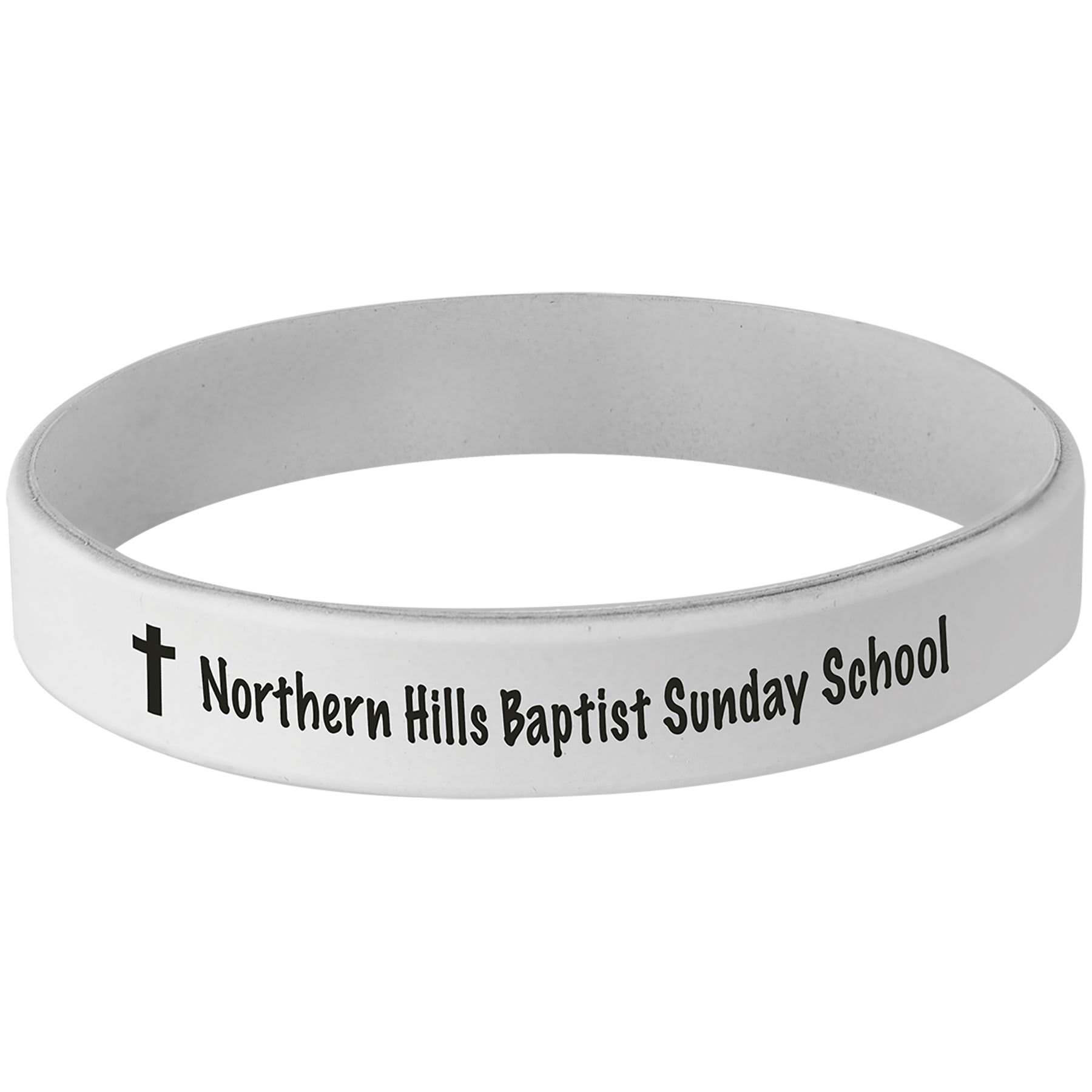 3.75" White/Black Bracelet