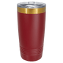 PC 20 oz. Maroon/Bright Gold ION-Plated Ringneck Tumbler
