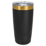 PC 20 oz. Black/Bright Gold ION-Plated Ringneck Tumbler