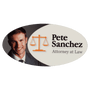 Gloss White Oval Unisub FRP Sublimatable Name Badge