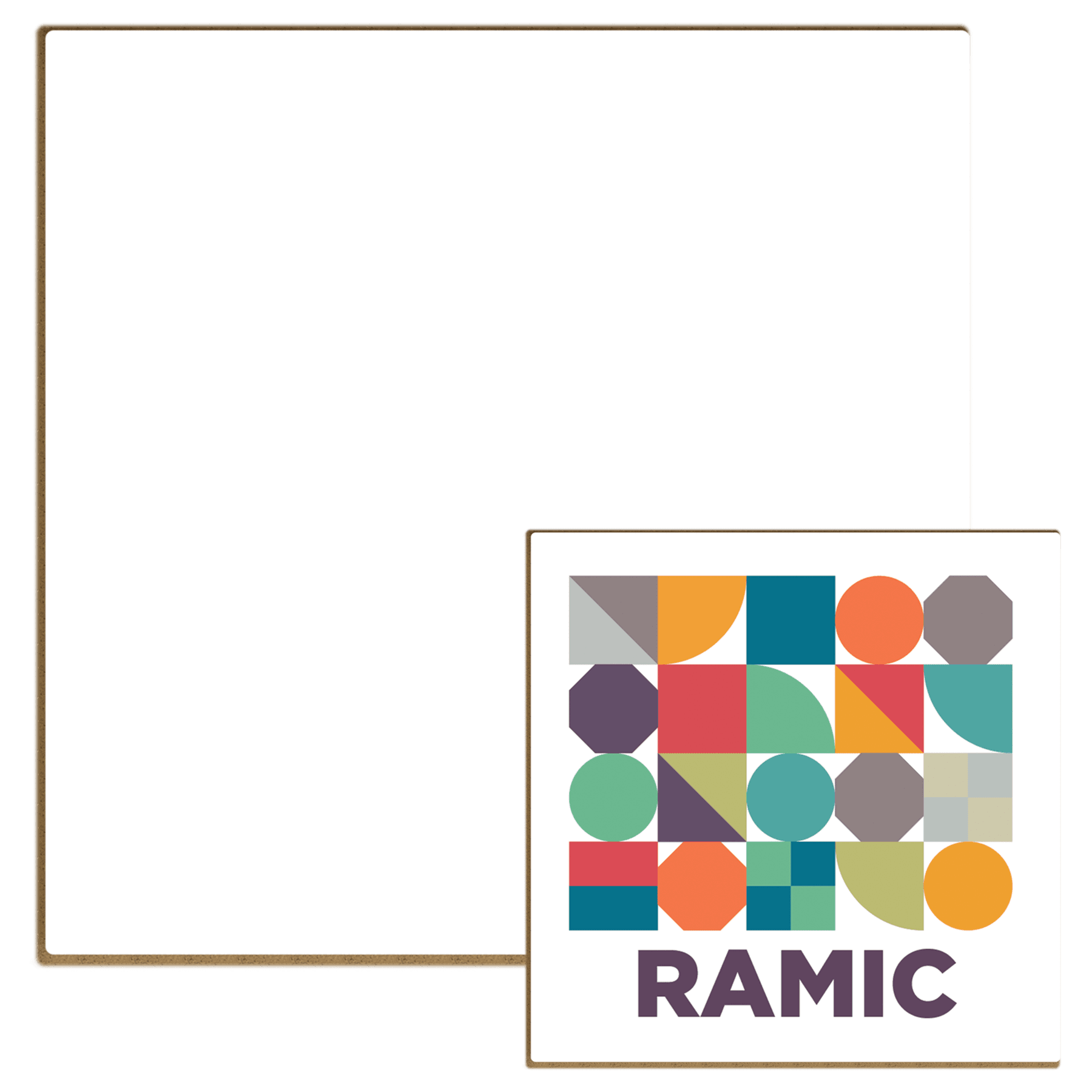 Gloss White Unisub Square Sublimatable Tile - DCR30