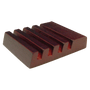 2.5" x 3" Unisub Mahogany Finish Slotted Coaster Holder