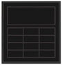 Matte Black Finish Blank Perpetual Plaque for 12 Plates