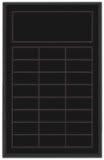 Matte Black Finish Blank Perpetual Plaque for 24 Plates