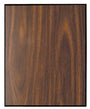 4.25" x 6" Walnut Finish Plaque w/45 Degree Bevel Black Edge