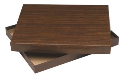 7" x 9" Walnut Foiled Plaque Box