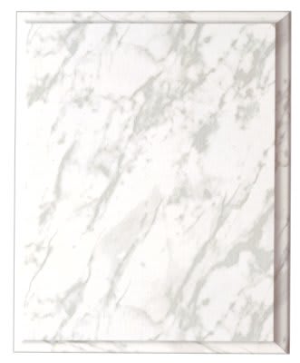 8" x 10" White Marble Finish Plaque
