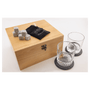Red Alder Whiskey Set - 2 Glasses, 2 Coasters and 8 Stones