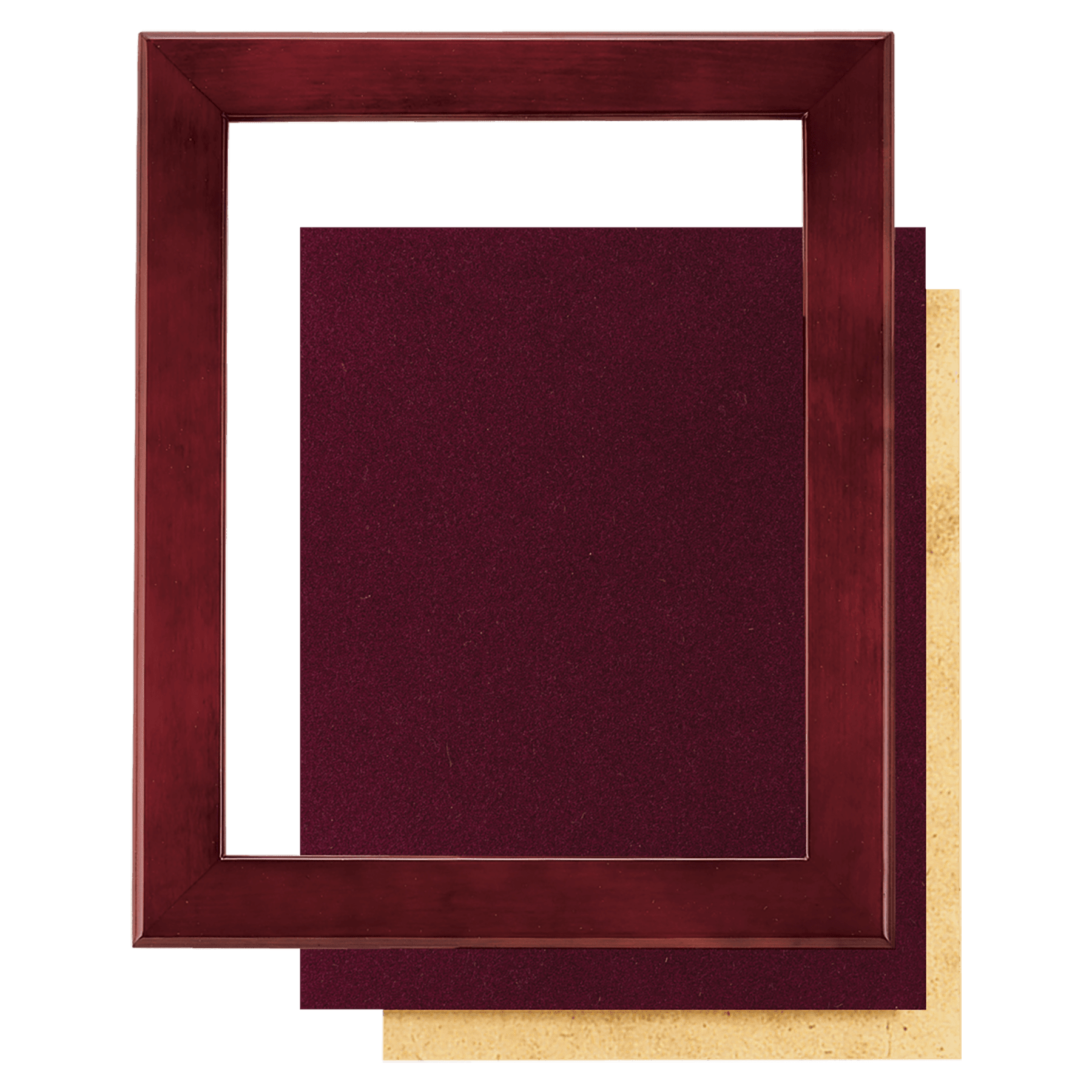 Rosewood Piano Finish Frame Kit with Velour Backing - FRM36
