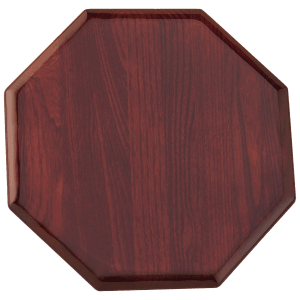 10" x 10" Octagonal Rosewood Piano Finish Plaque