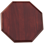 10" x 10" Octagonal Rosewood Piano Finish Plaque