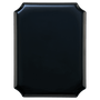 7" x 9" Airflyte High Gloss Black Plaque w/Notched Corners