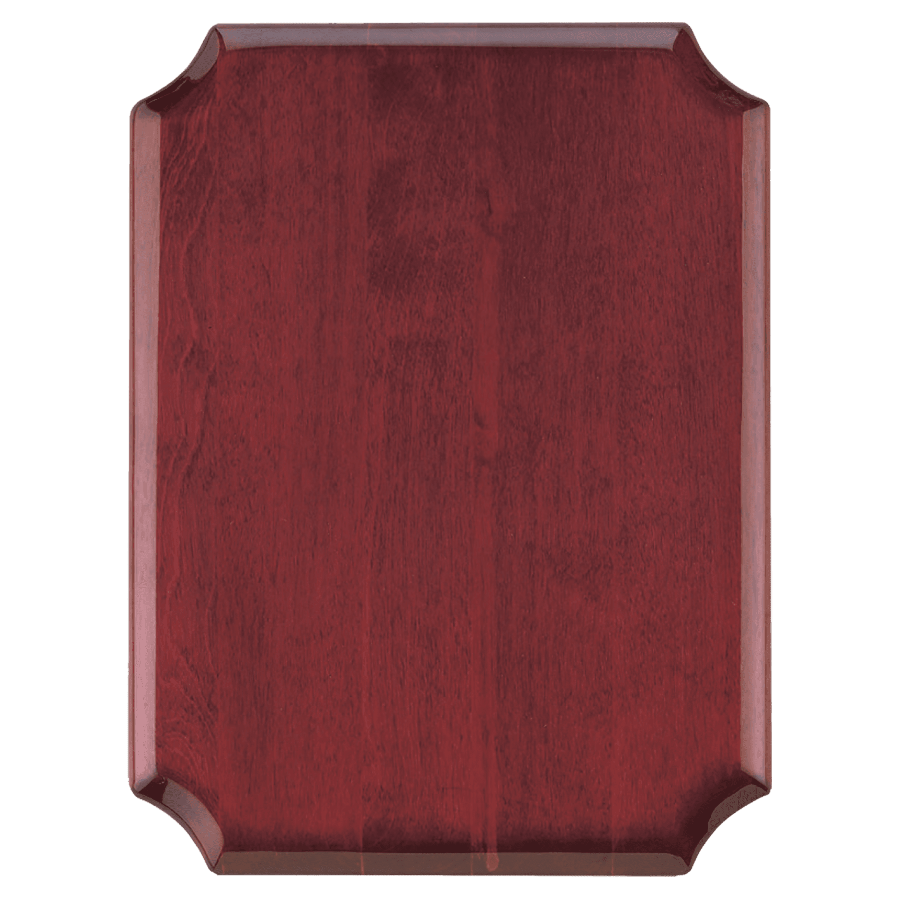 Airflyte High Gloss Rosewood Plaque with Notched Corners